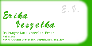 erika veszelka business card